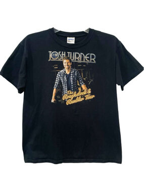 Josh Turner Roughstock and Rambler Tour Youth Large T Shirt Concert Tee Country